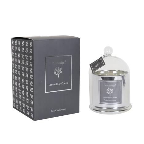 Woodbridge Pink Champagne Large Bell Jar Candle Extra Image 1 Preview